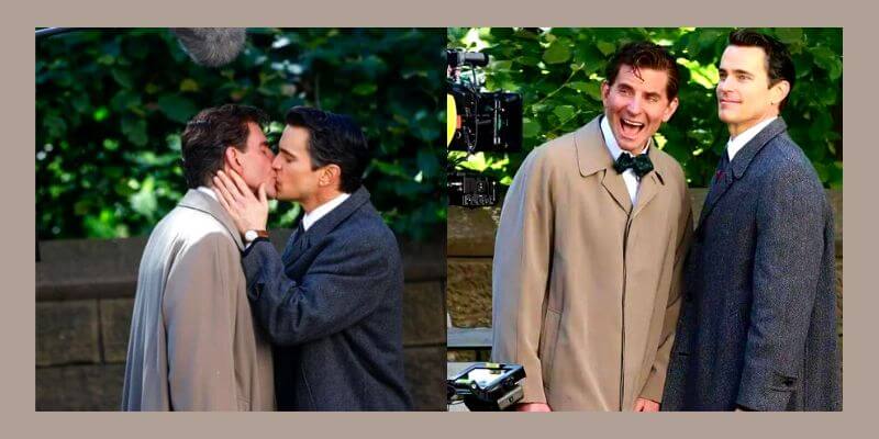 On The Set Of 'Maestro', Bradley Cooper Kisses Matt Bomer