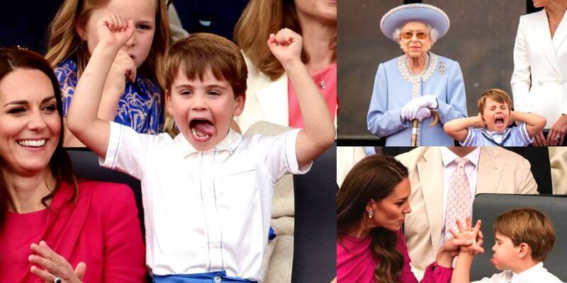 Prince William, Kate Middleton React to Prince Louis' Jubilee Antics