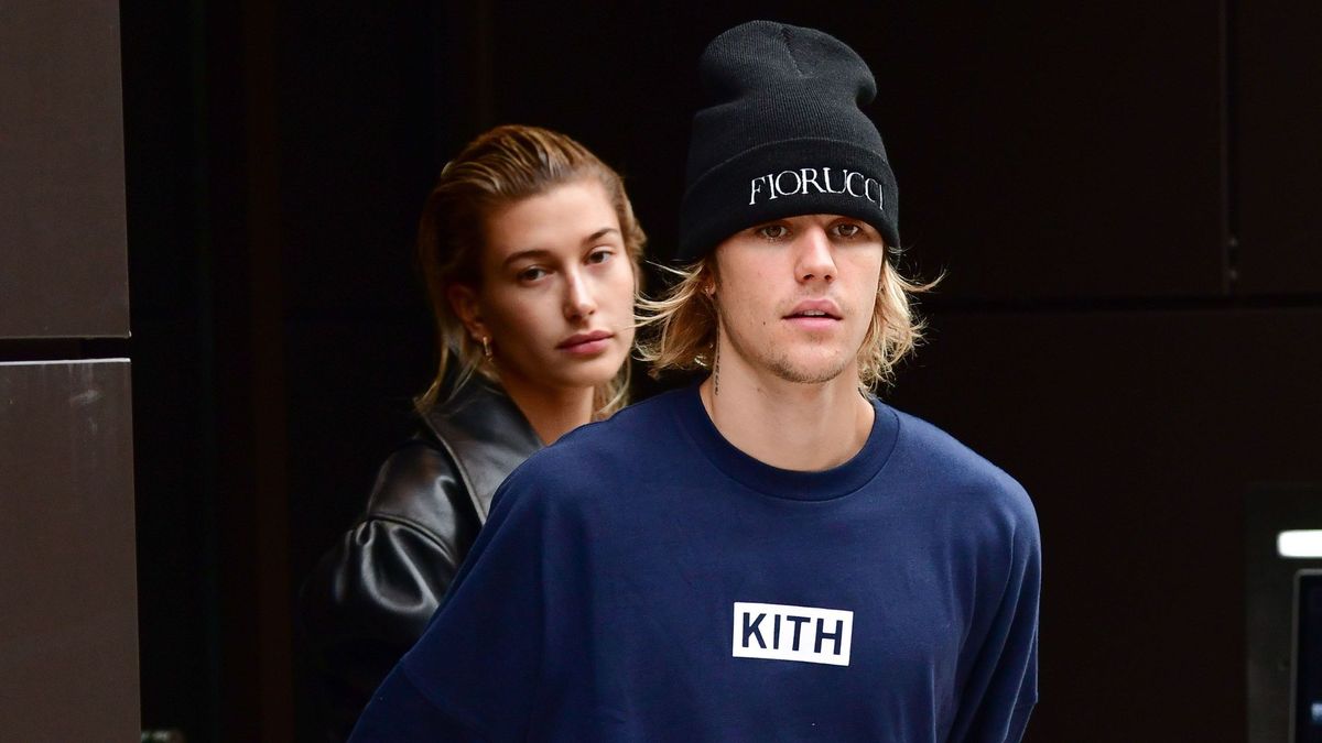 In Cutoff Shorts, Hailey Bieber Goes To Church With Justin Bieber